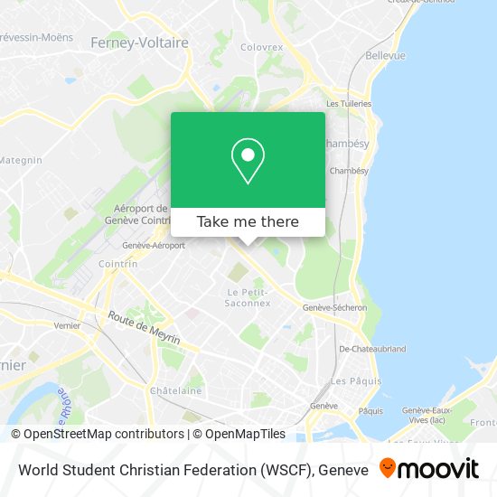 World Student Christian Federation (WSCF) map