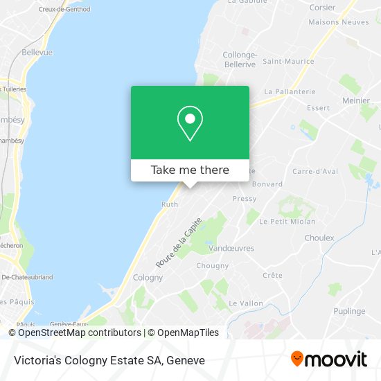 Victoria's Cologny Estate SA map