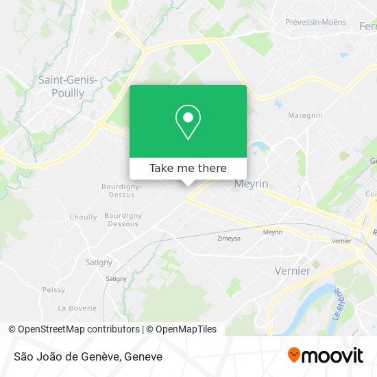 São João de Genève map