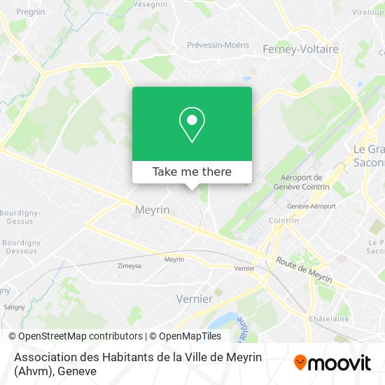 Association des Habitants de la Ville de Meyrin (Ahvm) Karte