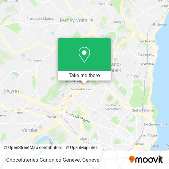 Chocolateries Canonica Genève plan