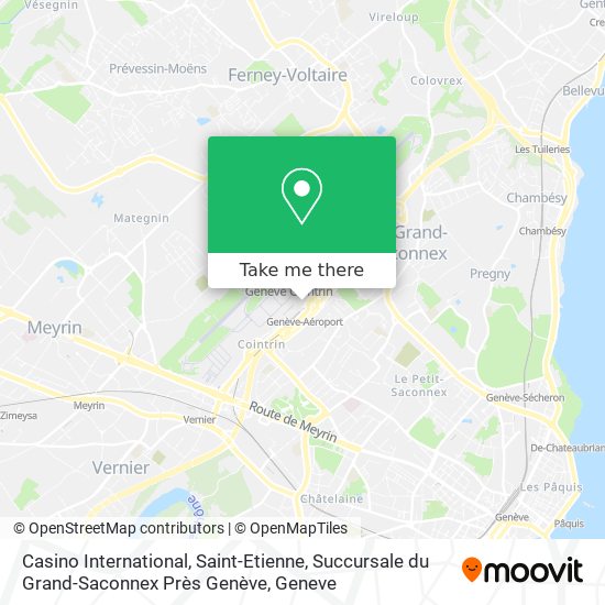 Casino International, Saint-Etienne, Succursale du Grand-Saconnex Près Genève map