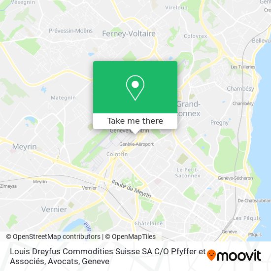 Louis Dreyfus Commodities Suisse SA C / O Pfyffer et Associés, Avocats map