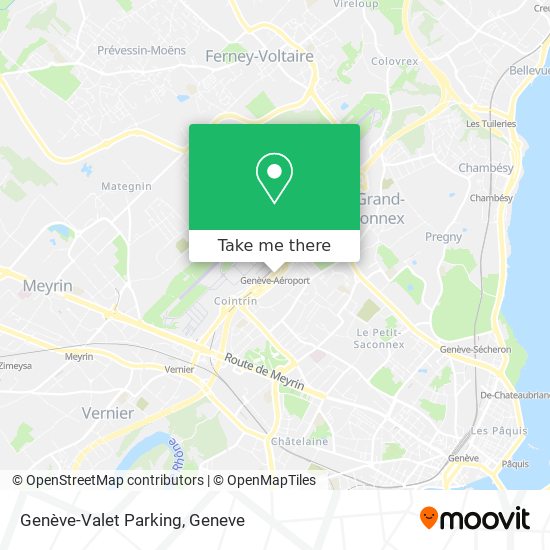 Genève-Valet Parking Karte