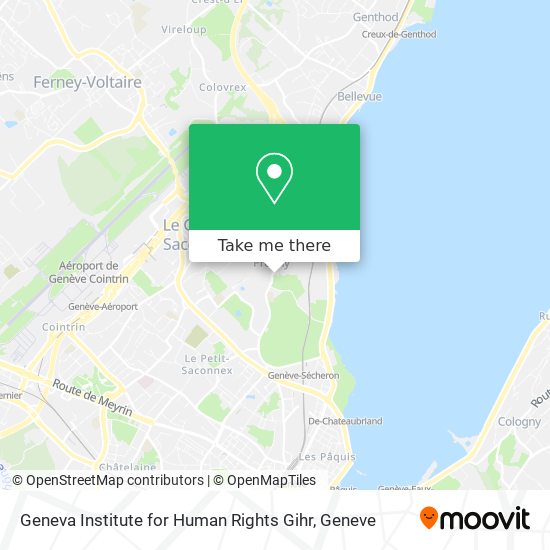 Geneva Institute for Human Rights Gihr map