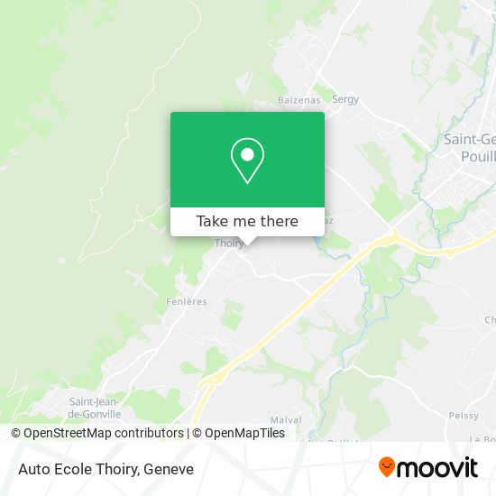 Auto Ecole Thoiry map