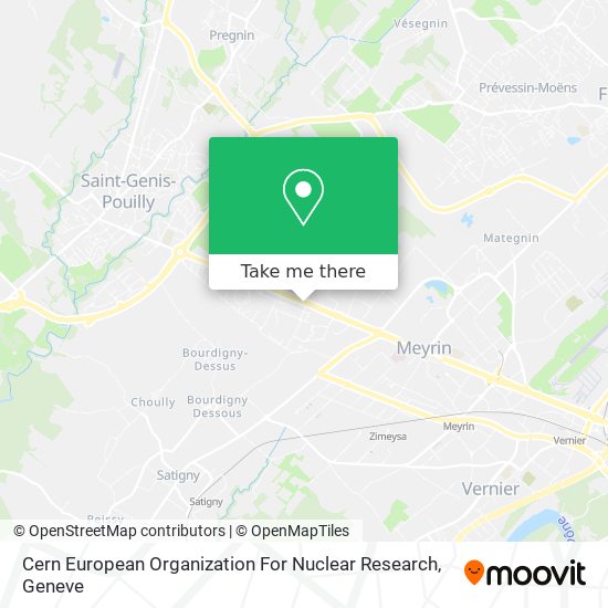 Cern European Organization For Nuclear Research map