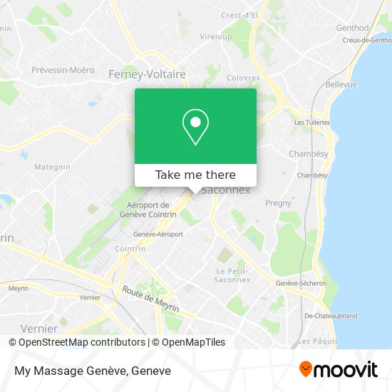 My Massage Genève map