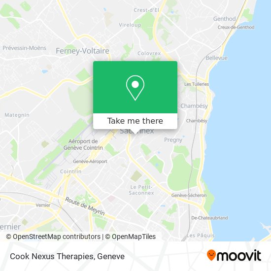 Cook Nexus Therapies map