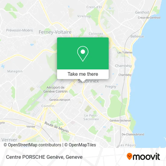 Centre PORSCHE Genève map