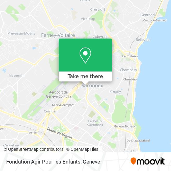 Fondation Agir Pour les Enfants map