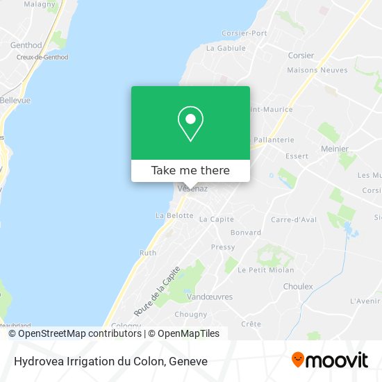Hydrovea Irrigation du Colon map