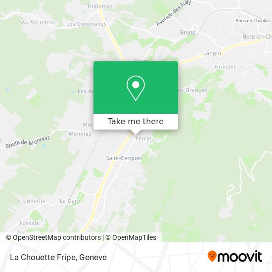 La Chouette Fripe map