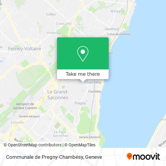 Communale de Pregny-Chambésy Karte