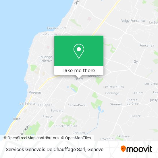 Services Genevois De Chauffage Sàrl map