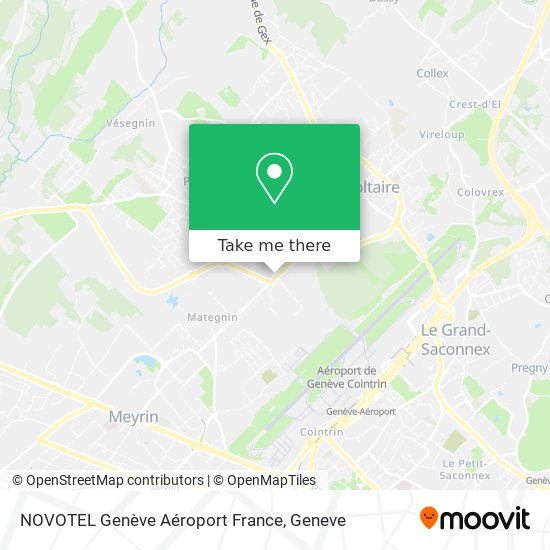 NOVOTEL Genève Aéroport France Karte