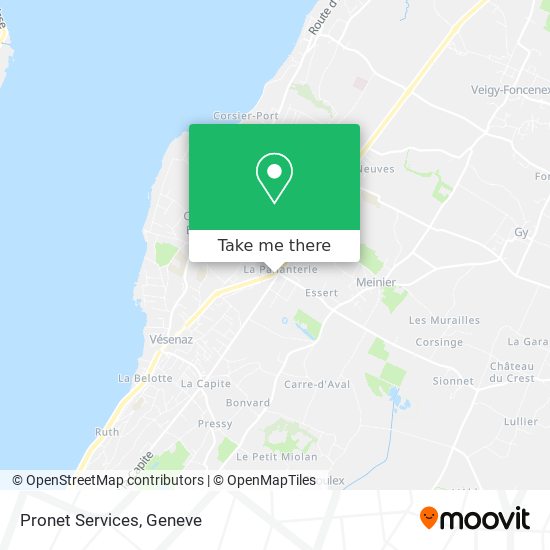 Pronet Services map