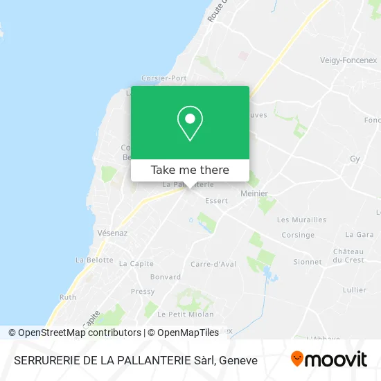 SERRURERIE DE LA PALLANTERIE Sàrl map