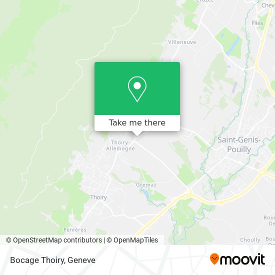 Bocage Thoiry map