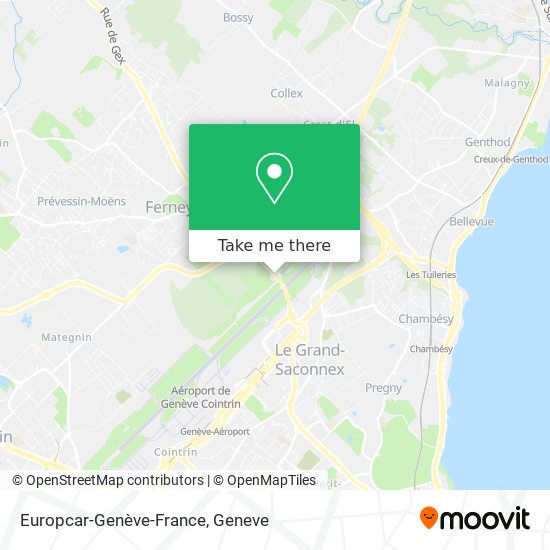 Europcar-Genève-France map