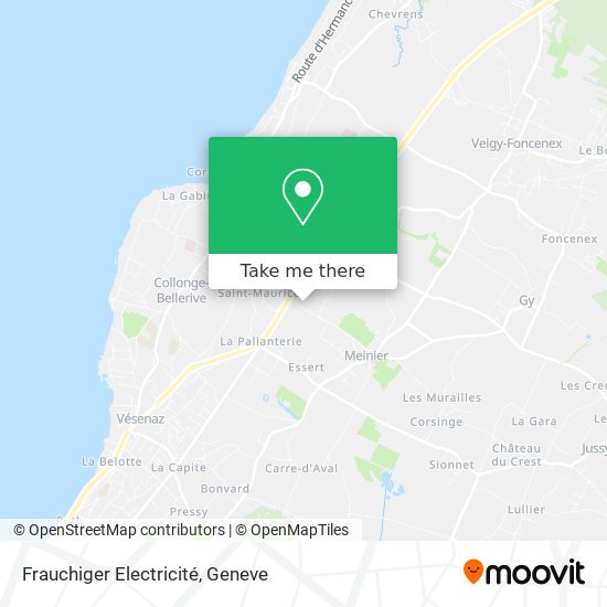 Frauchiger Electricité map