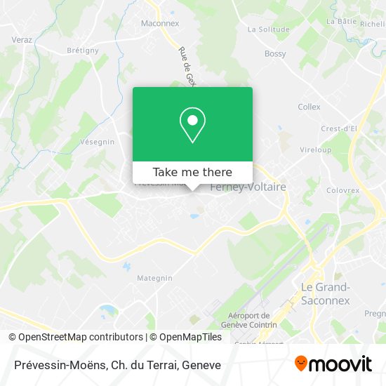 Prévessin-Moëns, Ch. du Terrai map