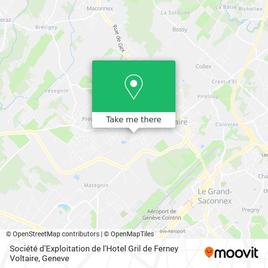 Société d'Exploitation de l'Hotel Gril de Ferney Voltaire map