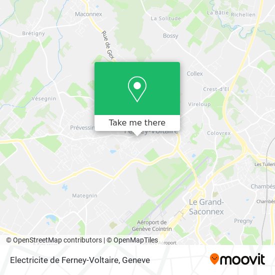 Electricite de Ferney-Voltaire map