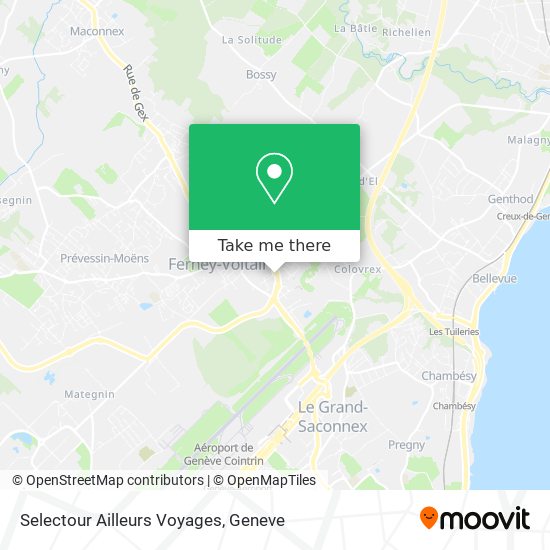 Selectour Ailleurs Voyages map