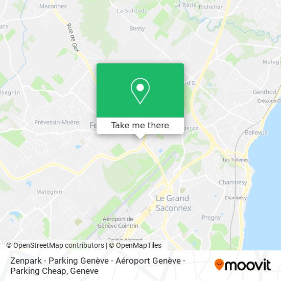 Zenpark - Parking Genève - Aéroport Genève - Parking Cheap map