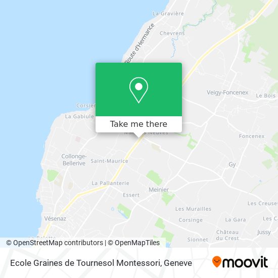 Ecole Graines de Tournesol Montessori map