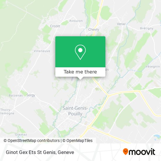 Ginot Gex Ets St Genis map