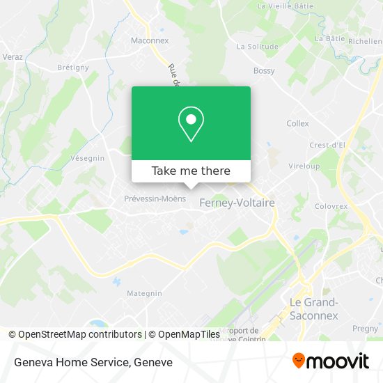 Geneva Home Service map