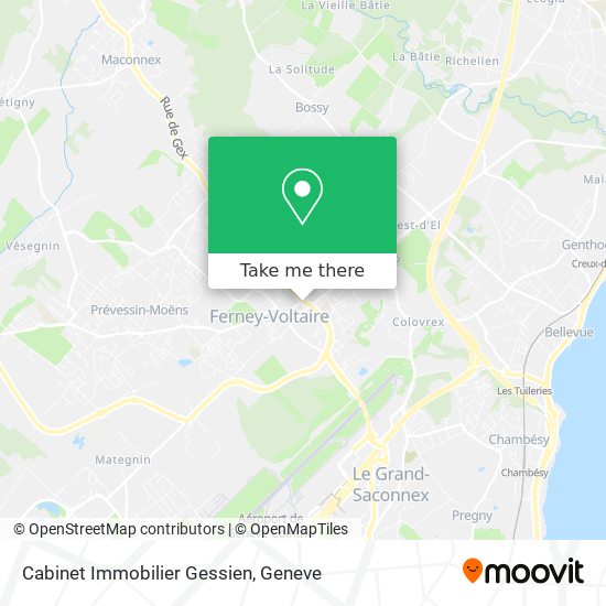 Cabinet Immobilier Gessien map