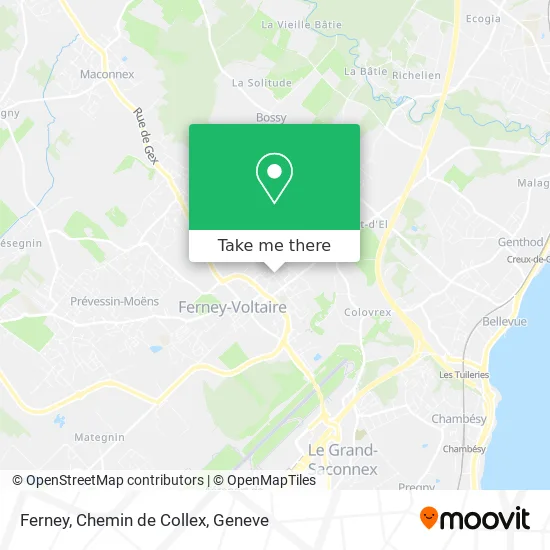 Ferney, Chemin de Collex map