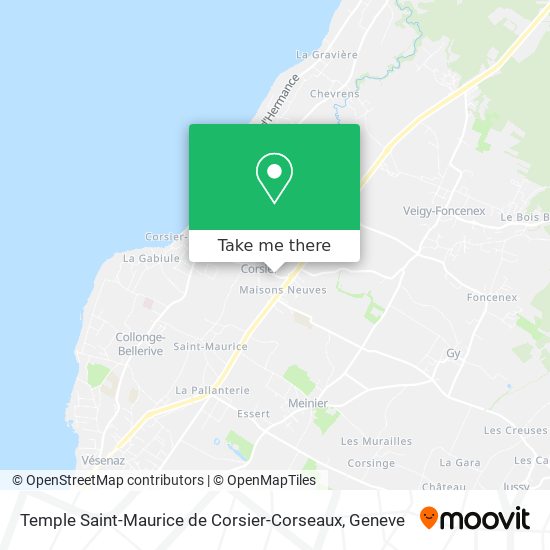 Temple Saint-Maurice de Corsier-Corseaux map