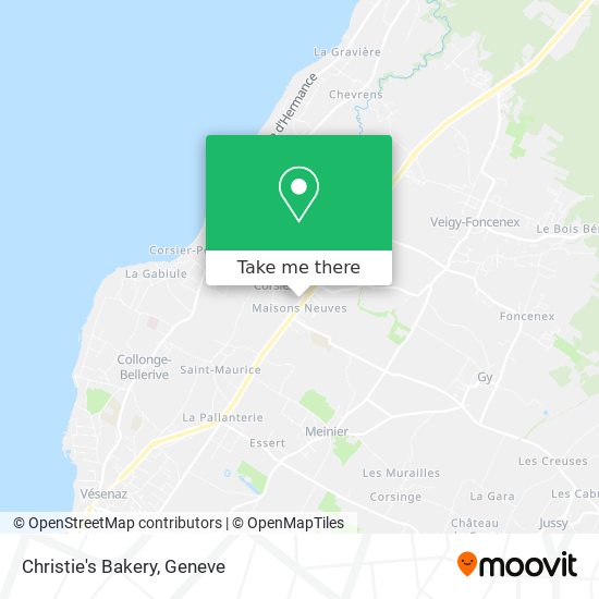 Christie's Bakery map