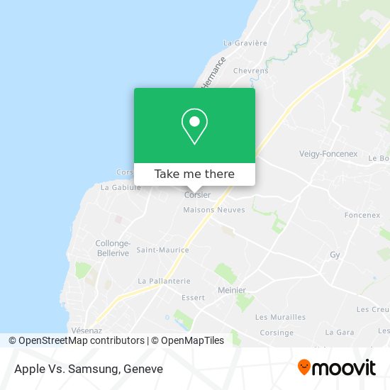 Apple Vs. Samsung map