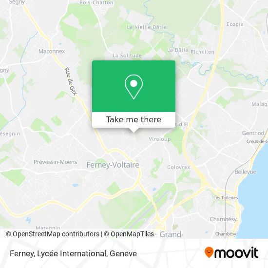 Ferney, Lycée International map
