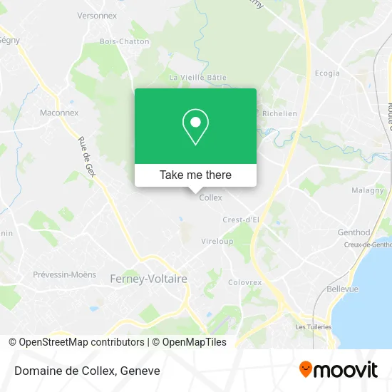 Domaine de Collex map