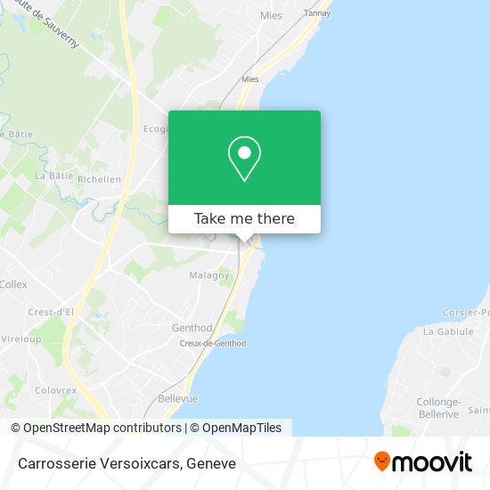 Carrosserie Versoixcars map