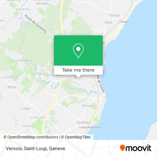 Versoix, Saint-Loup map