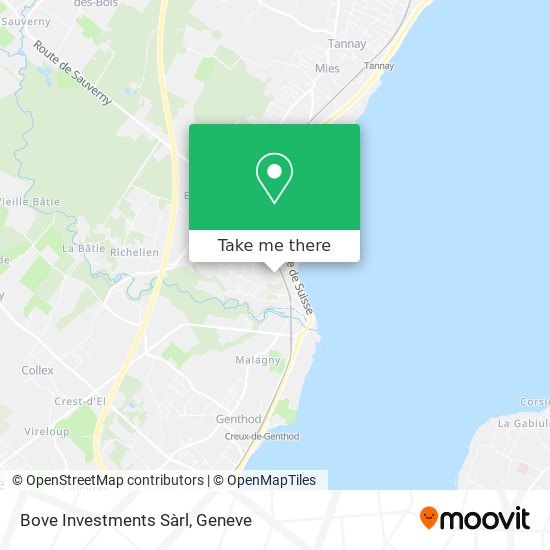 Bove Investments Sàrl map