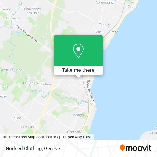 Godsèd Clothing map