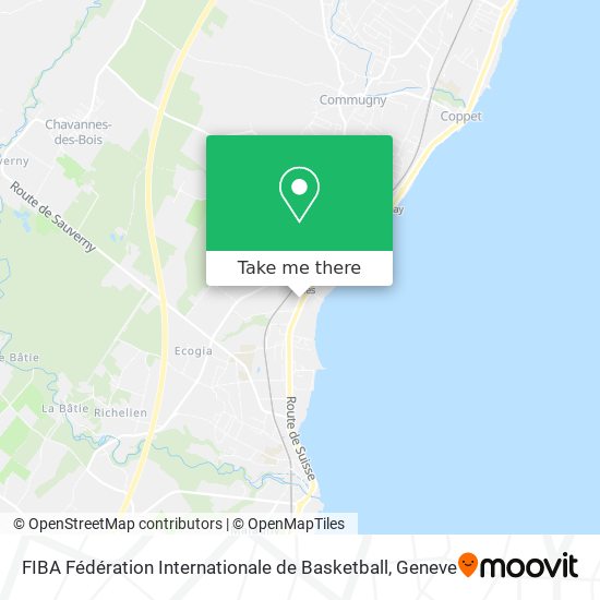 FIBA Fédération Internationale de Basketball Karte