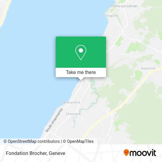 Fondation Brocher map