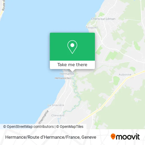 Hermance / Route d'Hermance / France map