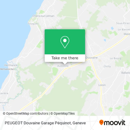 PEUGEOT Douvaine Garage Péquinot map