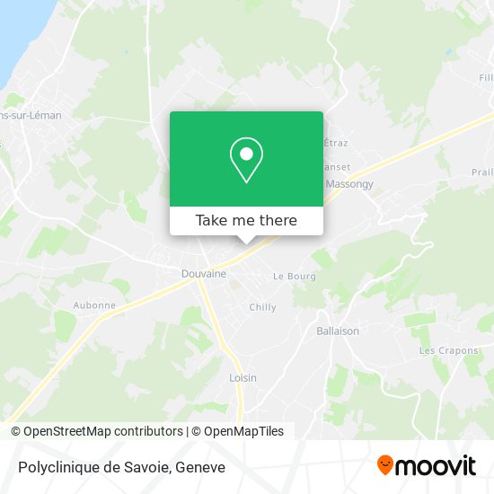 Polyclinique de Savoie map