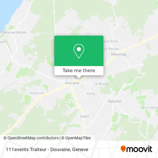 111events Traiteur - Douvaine map